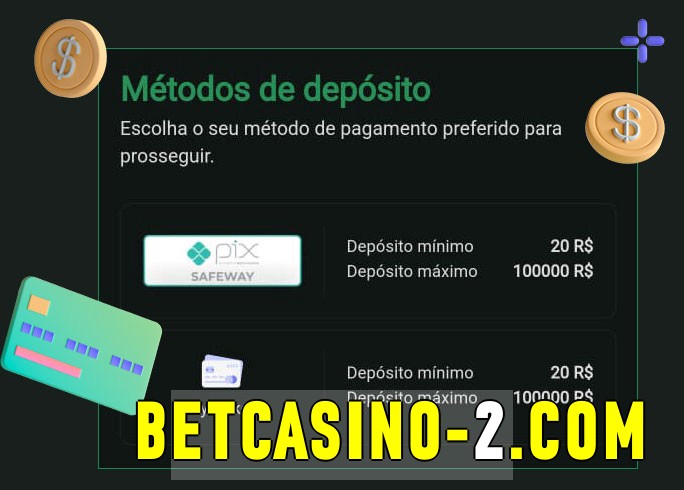 O cassino betcasino bet oferece uma grande variedade de métodos de pagamento